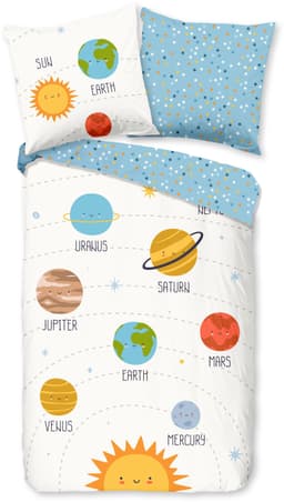 good morning Kinderbettwäsche Astraa | Blau