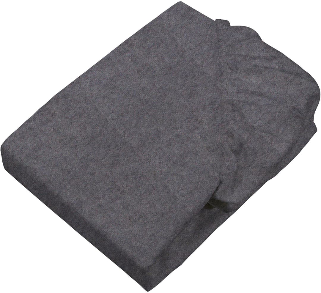 SETEX Bettlaken Feinbiber Melange Spannbetttuch | Grau