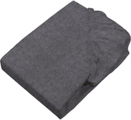 SETEX Bettlaken Feinbiber Melange Spannbetttuch | Grau