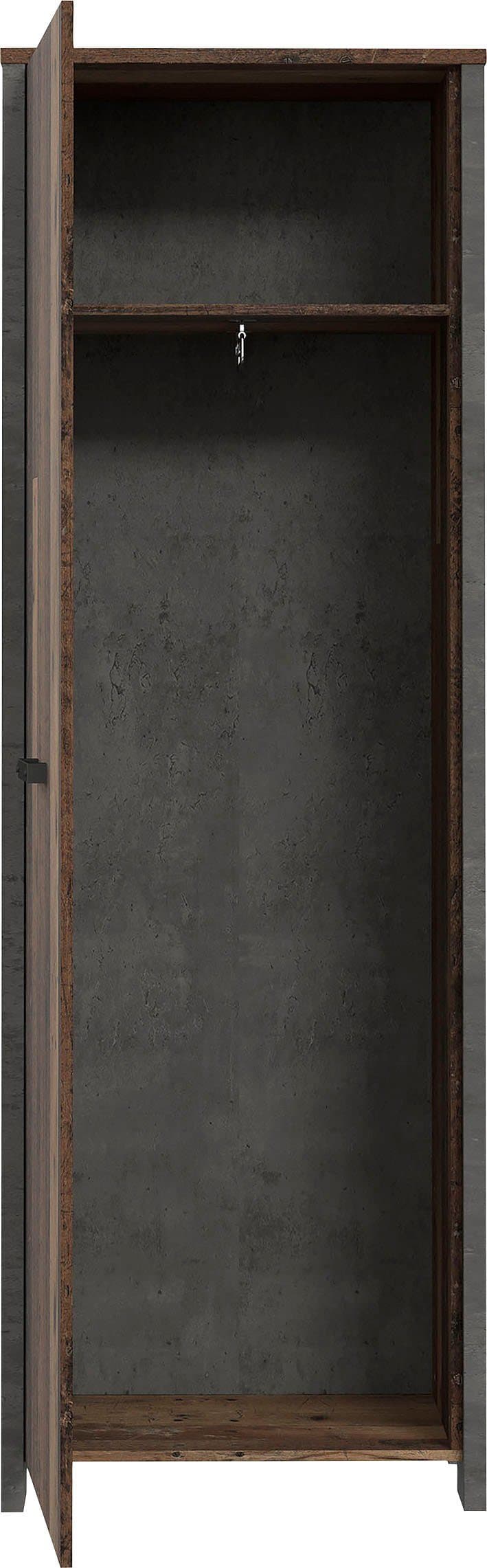 FORTE Garderobenschrank Clif | Holztöne