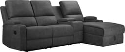 OTTO home Ecksofa NAPORI Multimediasofa | Grau