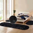 Bruno Banani Hochflor-Bettumrandung Dana Teppich | Schwarz 2