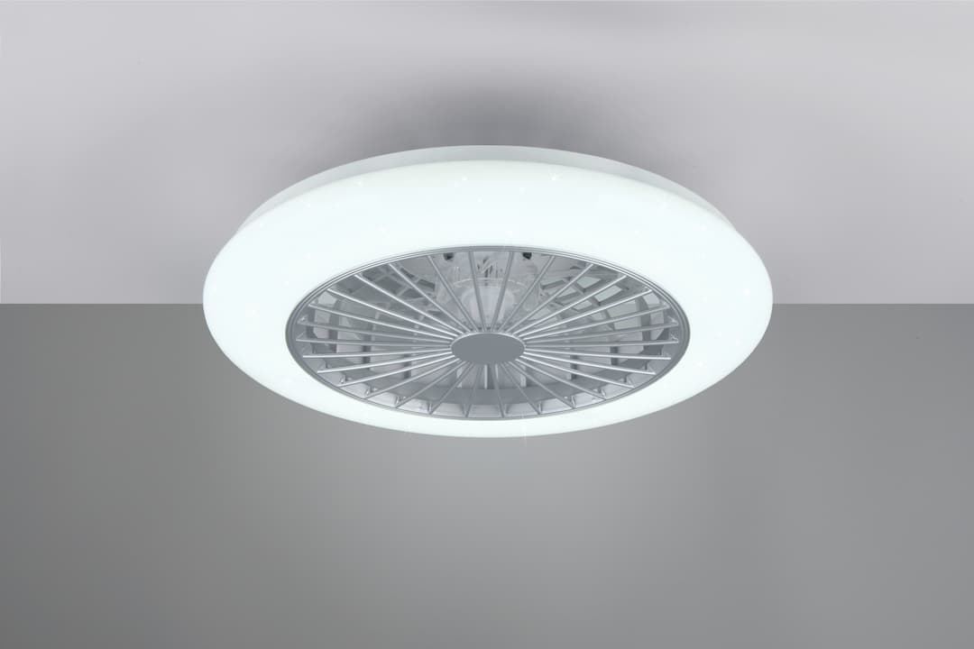 Reality Leuchten LED Deckenleuchte Stralsund Deckenventilator | Grau