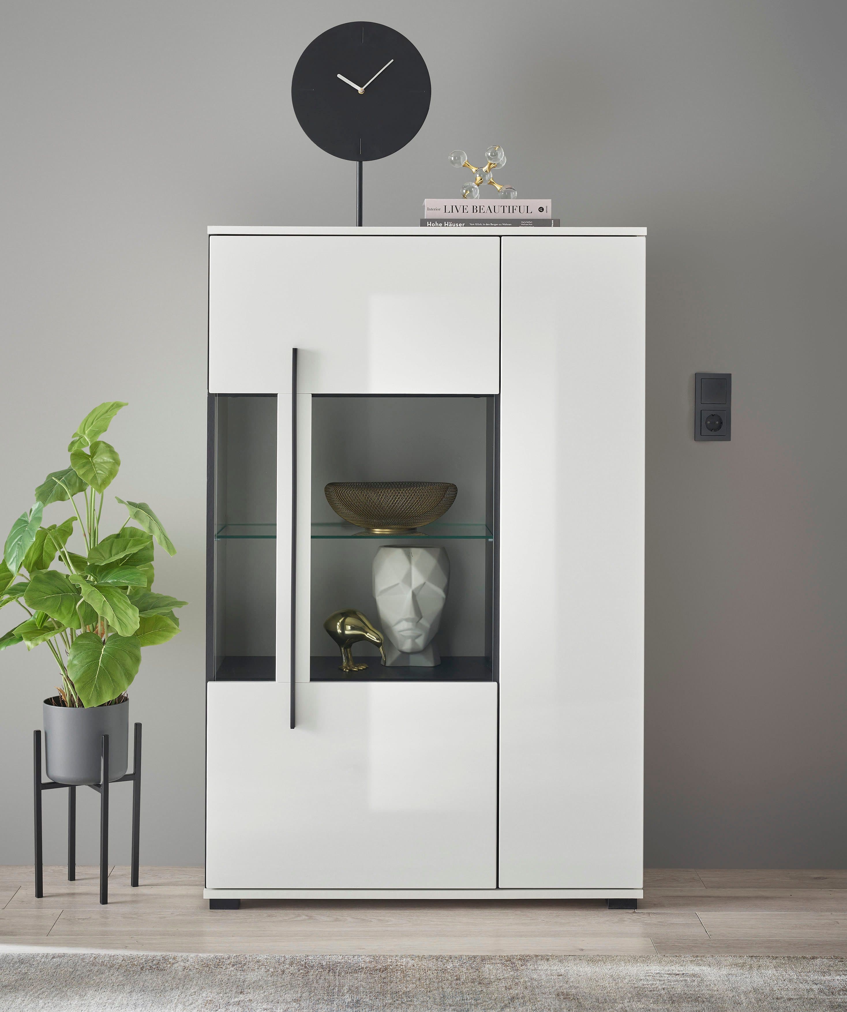 Home affaire Vitrine Cantara | Weiß