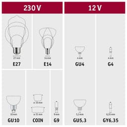 Paulmann LED-Leuchtmittel Eco-Line | Transparent