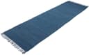carpetfine Teppich Kelim Chindi uni | Blau 3