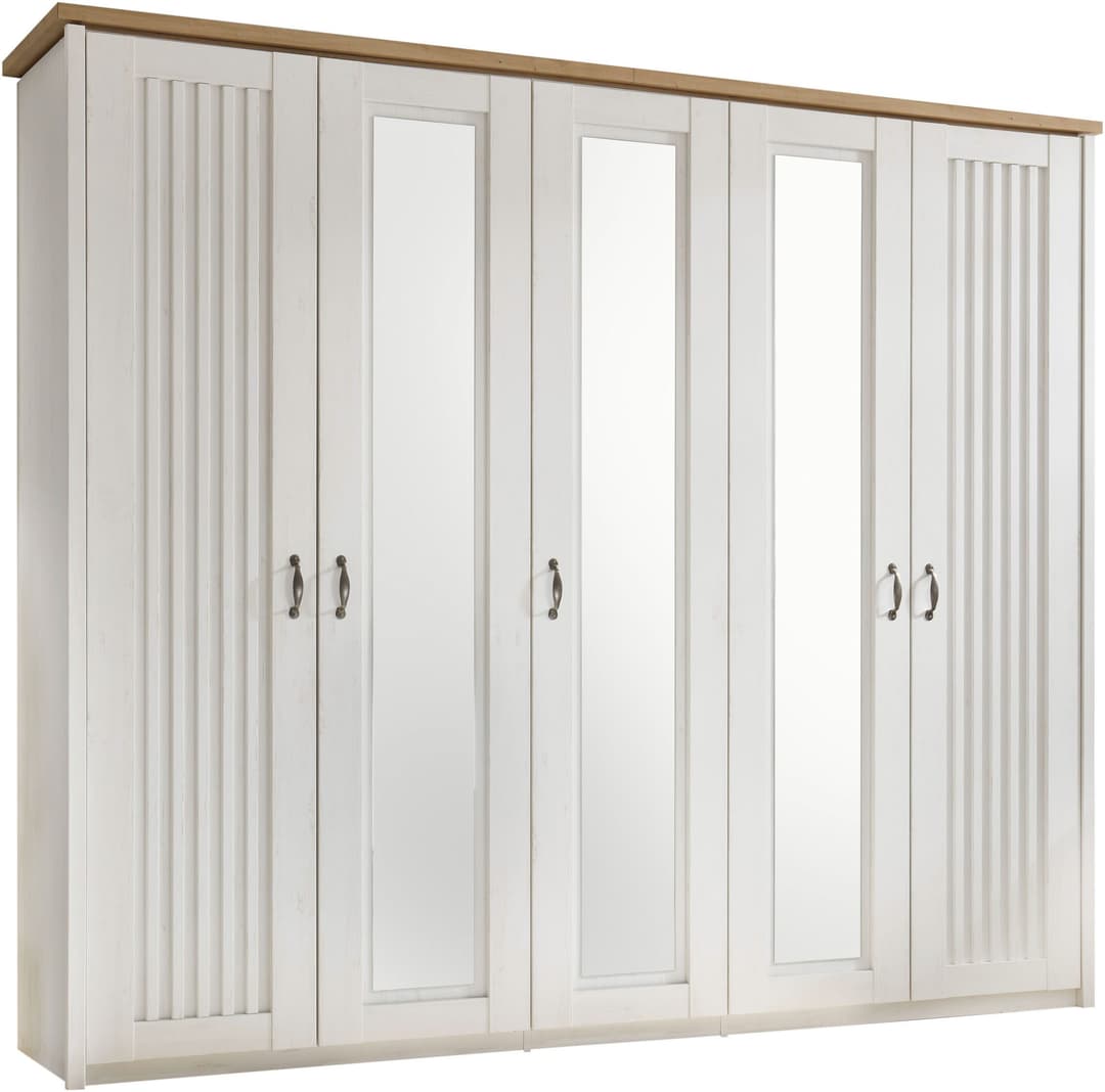 Schlafkontor Trient Drehtürenschrank | Weiß