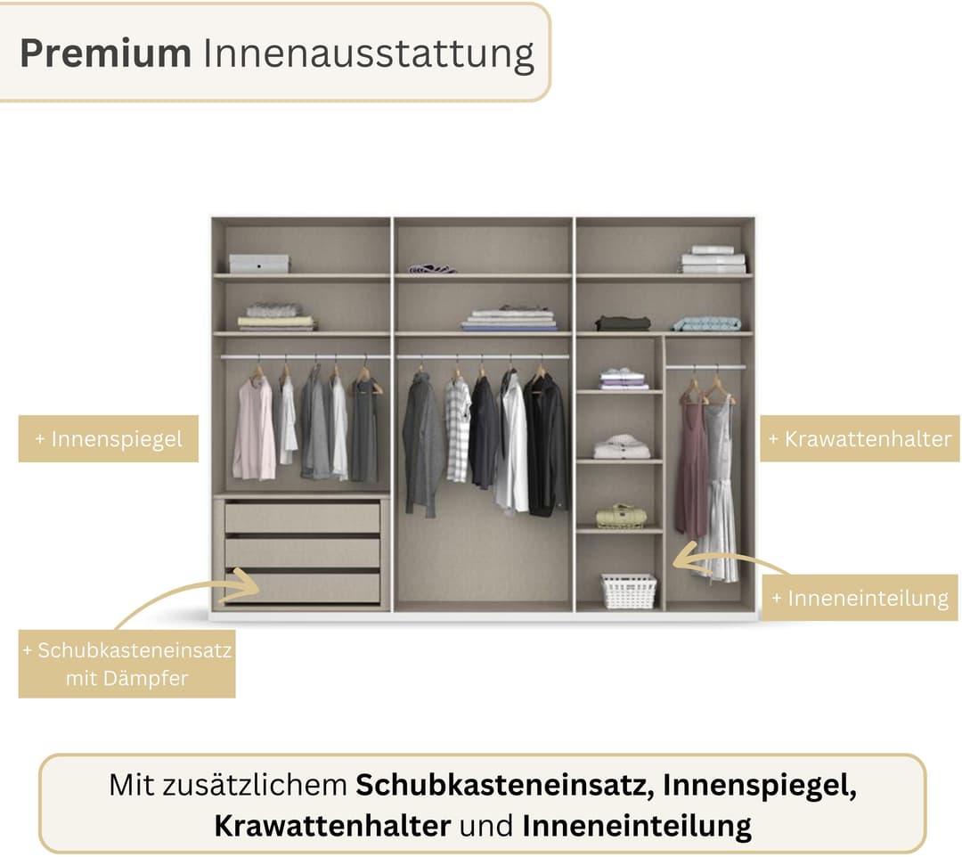 rauch Kleiderschrank MONTCLAR | Beige