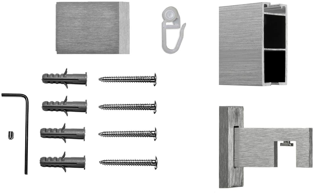 indeko Gardinenstange Inline | Silber