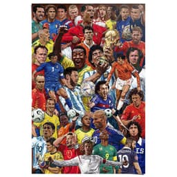 Reinders! Poster Legendäre Fußballspieler | Mehrfarbig