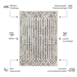 Sanat Teppich Boho 8204 | Beige