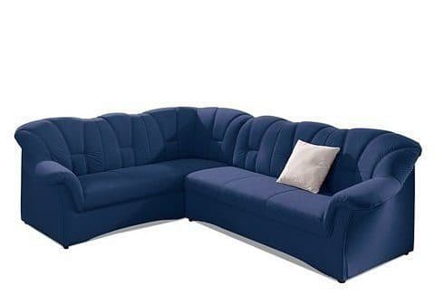 DOMO collection Ecksofa Papenburg | Blau