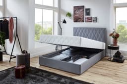 ATLANTIC home collection Boxbett "Benita" | Grau