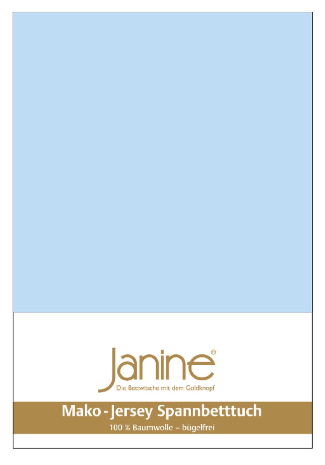 Janine Spannbettlaken MAKO-FEINJERSEY 5007 | Blau