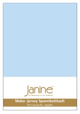 Janine Spannbettlaken MAKO-FEINJERSEY 5007 | Blau