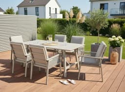 KONIFERA Garten-Essgruppe Edessa | Beige