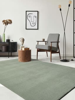 the carpet Teppich Relax | Grün