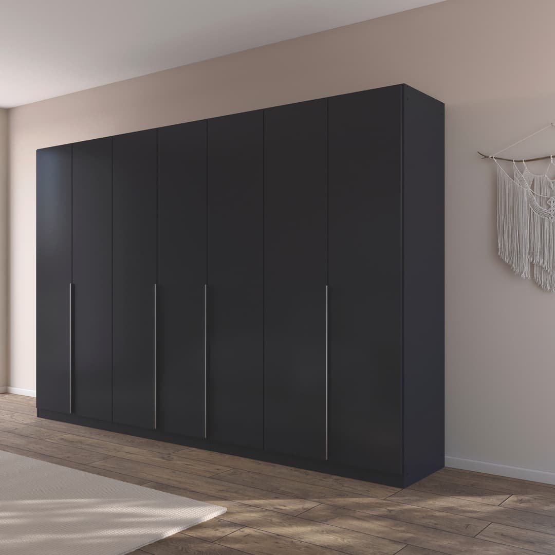 OTTO home Drehtürenschrank Kleiderschrank AGORDO | Grau