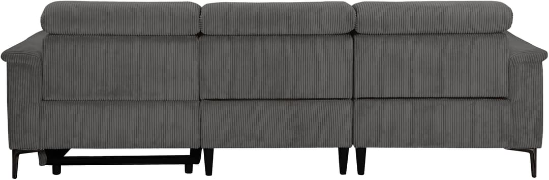 OTTO home Ecksofa LUND Cord | Grau