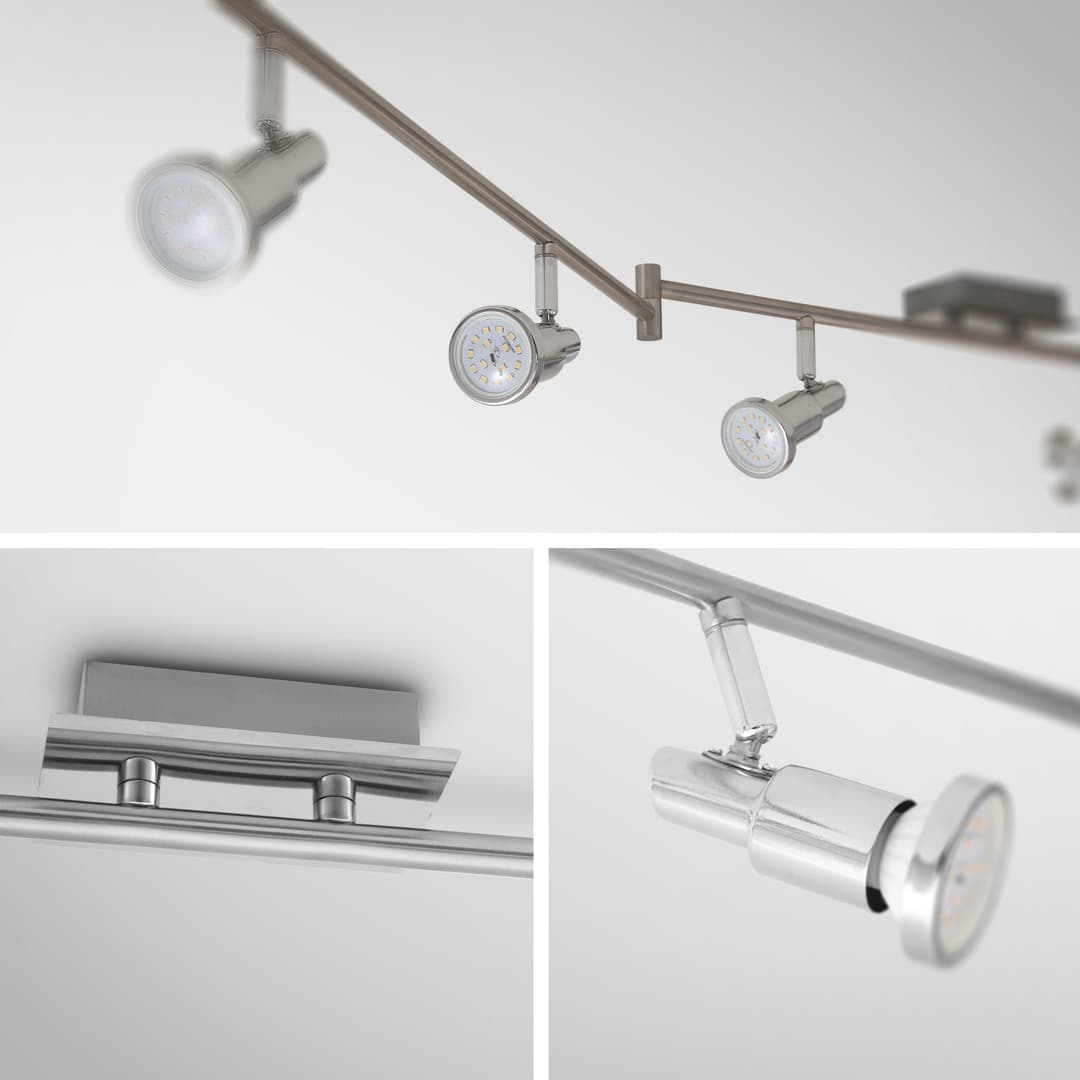 B.K.Licht LED Deckenspots | Grau