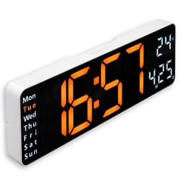Hama Uhr Digitale Wanduhr "Santa Cruz" | Weiß