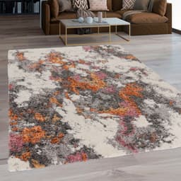 Paco Home Vincenza 281 Hochflor-Teppich | Mehrfarbig