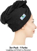 HAMMETEX Turban-Handtuch | Schwarz 2