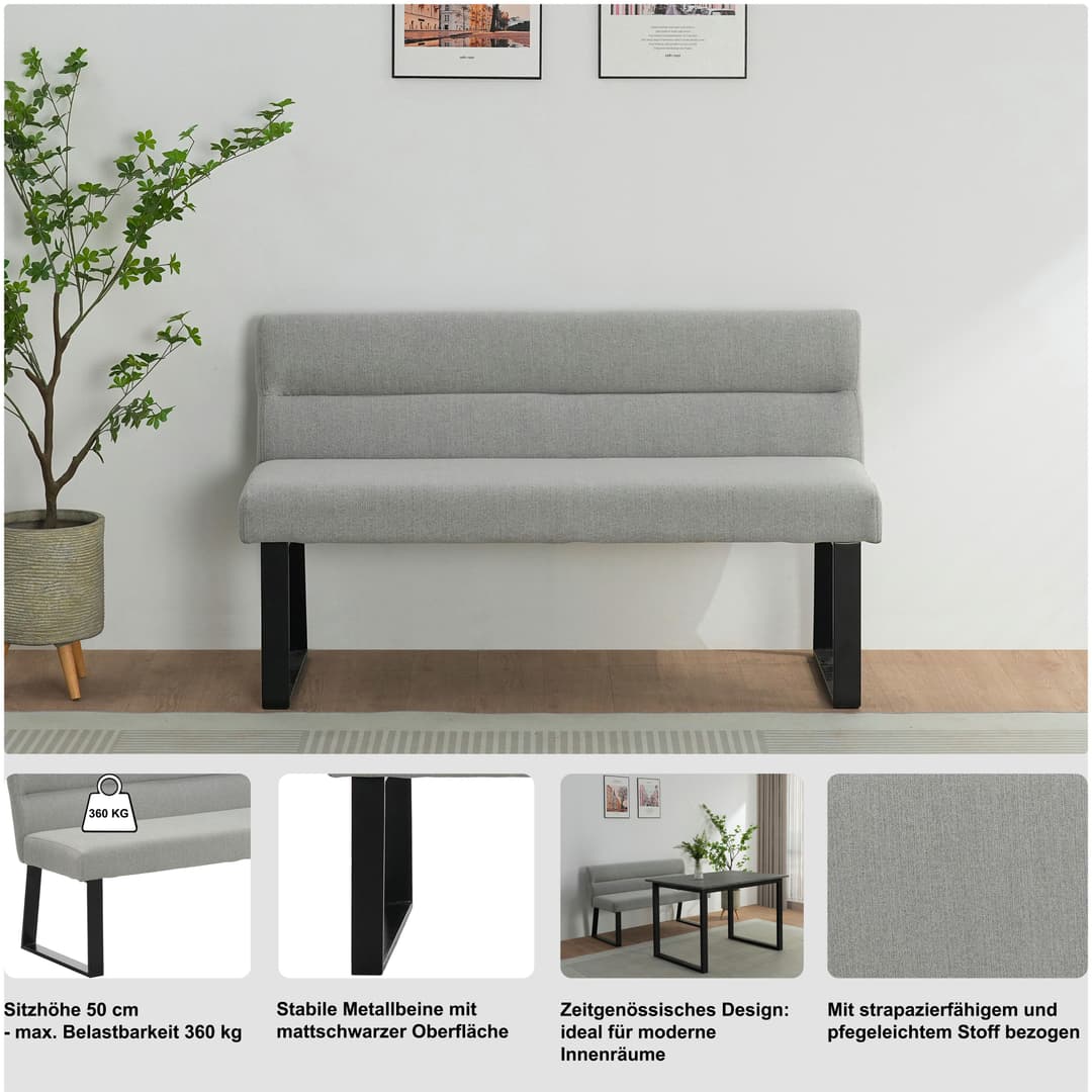 OTTO home Essbank Ivanna | Grau