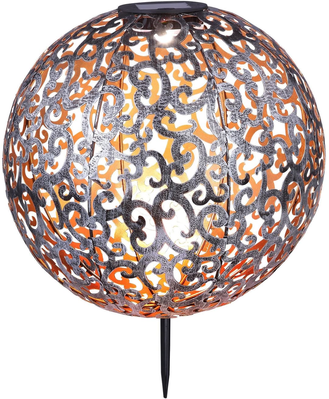 GLOBO LIGHTING LED Solarleuchte SOLAR | Silber