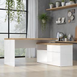 Home affaire Eckschreibtisch Easy | Holztöne