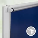 Seitenzugrollo Klemmfix Hitzeschutz | Blau 5