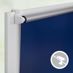 Seitenzugrollo Klemmfix Hitzeschutz | Blau