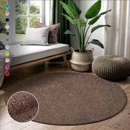 Sanat Hochflor-Teppich LOCA | Braun