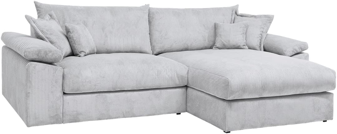 Home affaire Ecksofa Soft&Cosy XXL L-Form | Grau