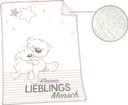 Babydecke Jonas Lieblingsmensch | Weiß
