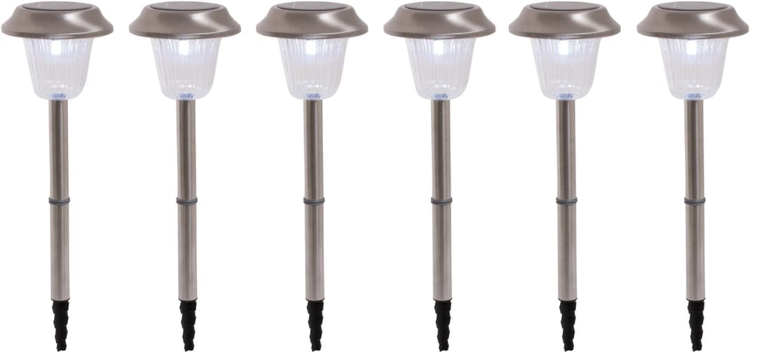 Näve LED Gartenleuchte Gustav | Silber