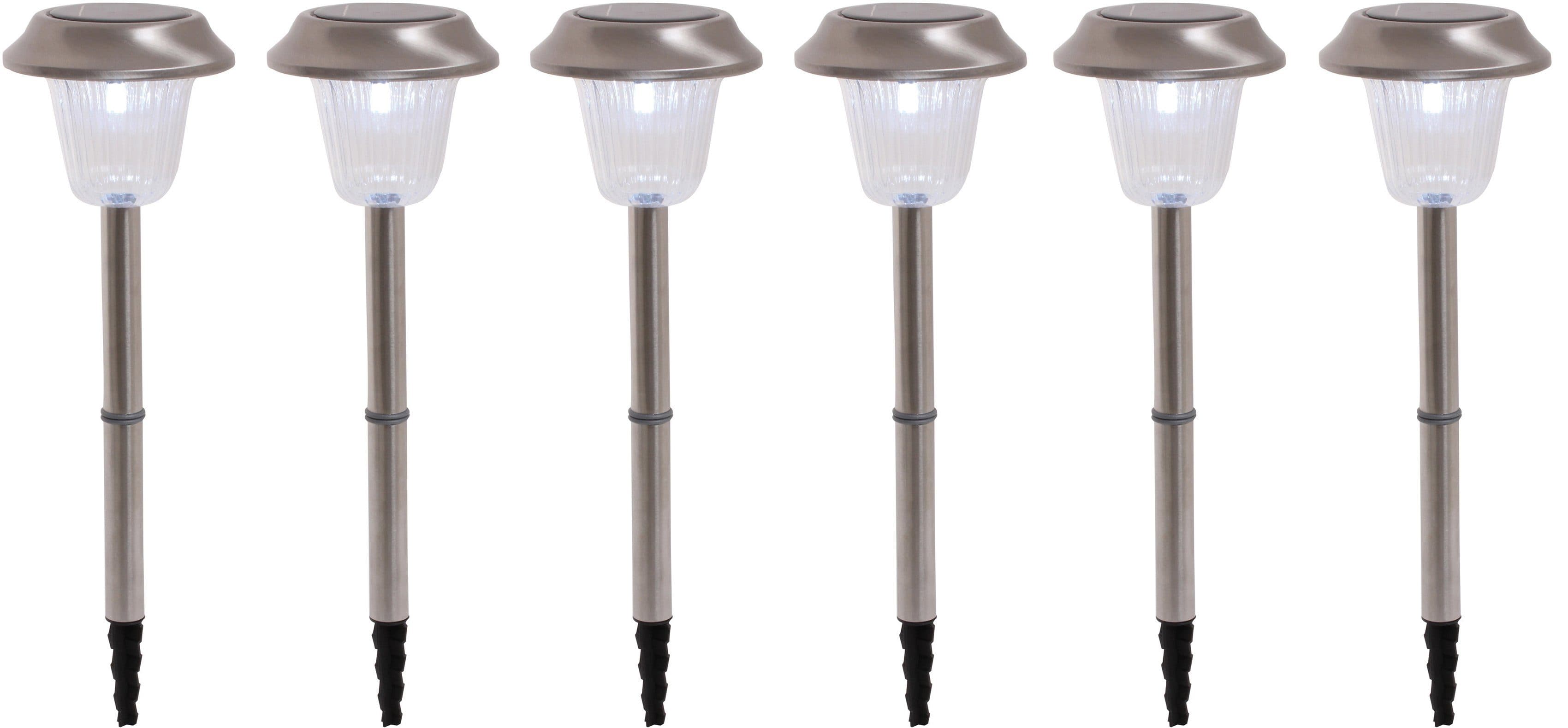 Näve LED Gartenleuchte Gustav | Silber