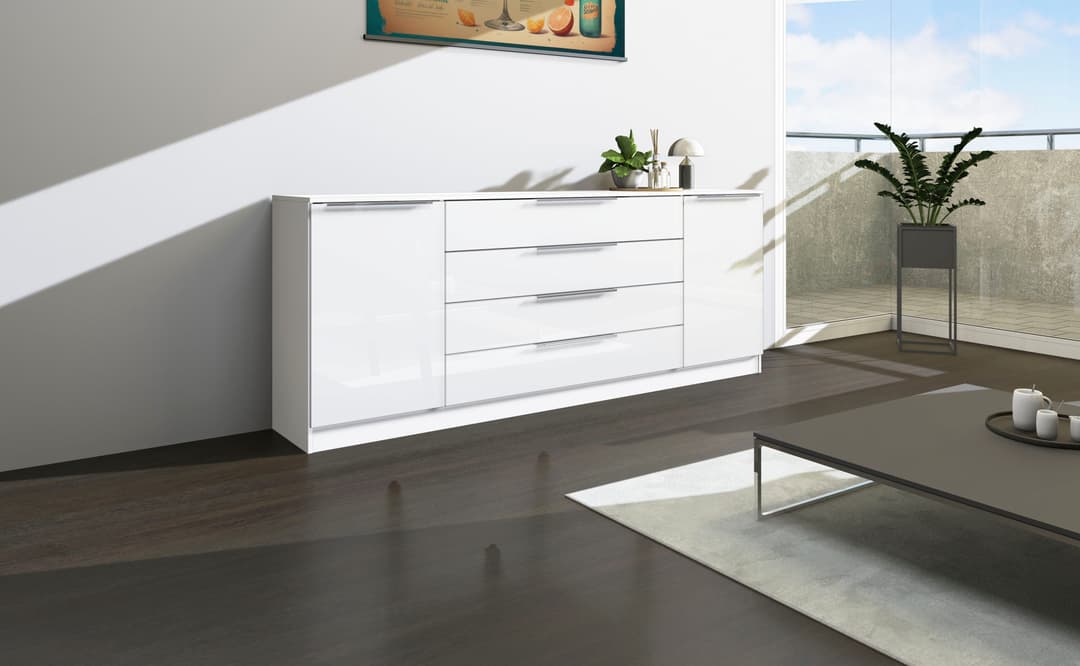 borchardt Möbel Kommode Oliva | Weiß