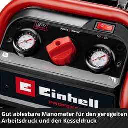 Einhell SILENZZO 36/210 Kompressor | Mehrfarbig