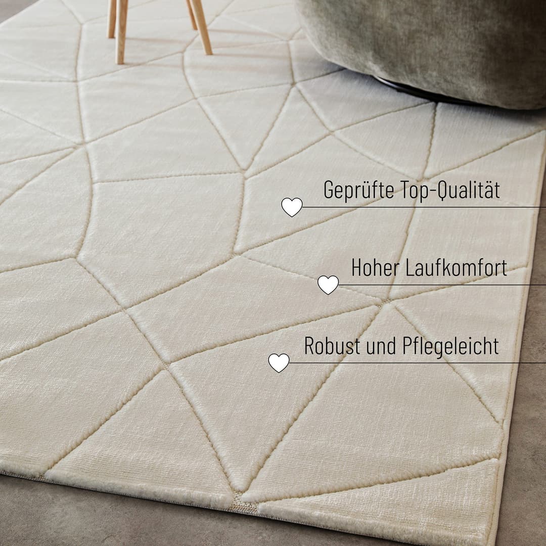 Wecon home Teppich Unplugged | Weiß