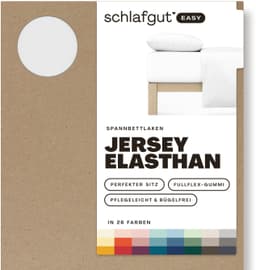 Schlafgut Spannbettlaken EASY JERSEY | Weiß