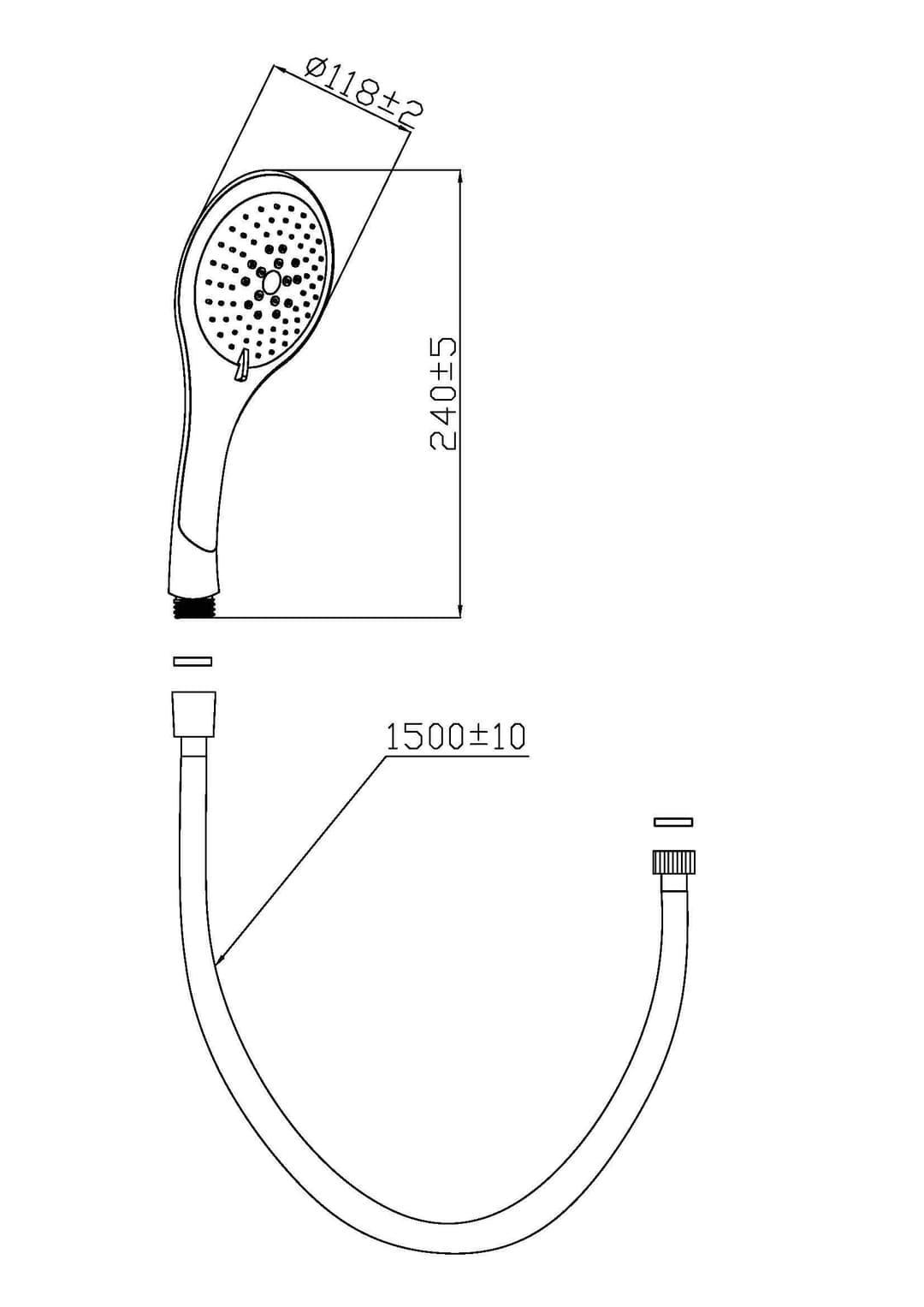 Schütte Handbrause BROADWAY | Weiß