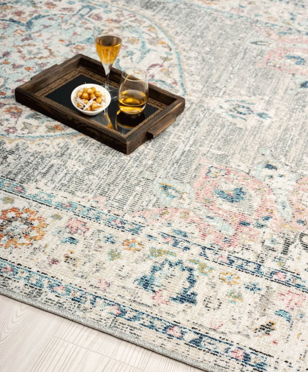 the carpet Teppich Palma | Grau