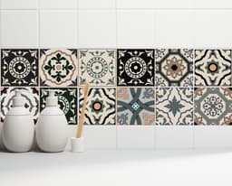 Home affaire Fliesenaufkleber Ornamente | Mehrfarbig