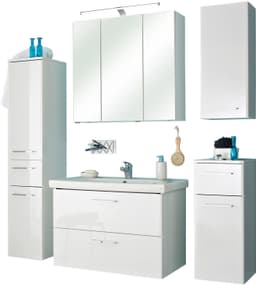 Saphir Quickset 316 Badmöbel-Set | Weiß