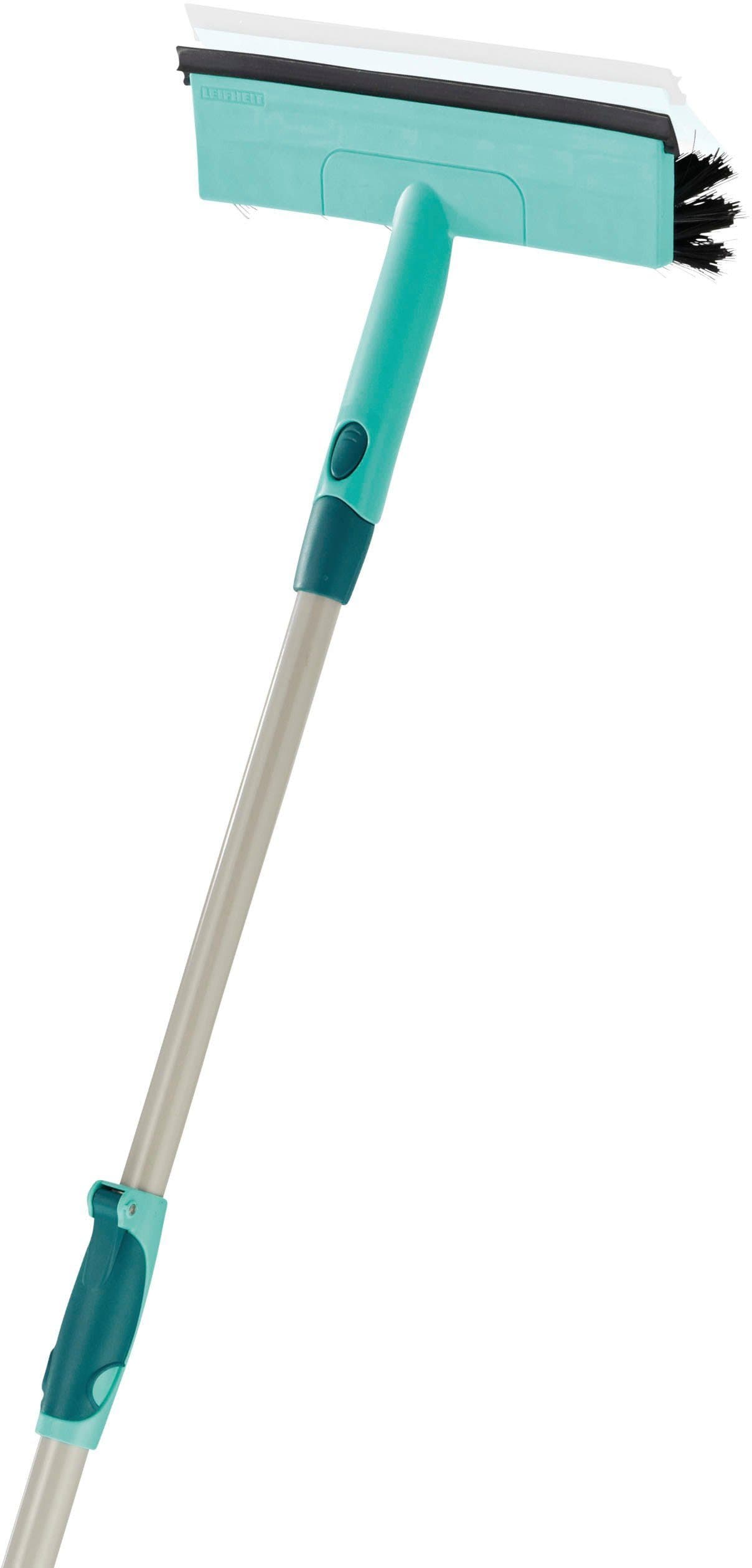 Leifheit Brush Window Cleaner Telescope 200 | Türkis