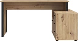 FORTE Eckschreibtisch Tempra | Holztöne
