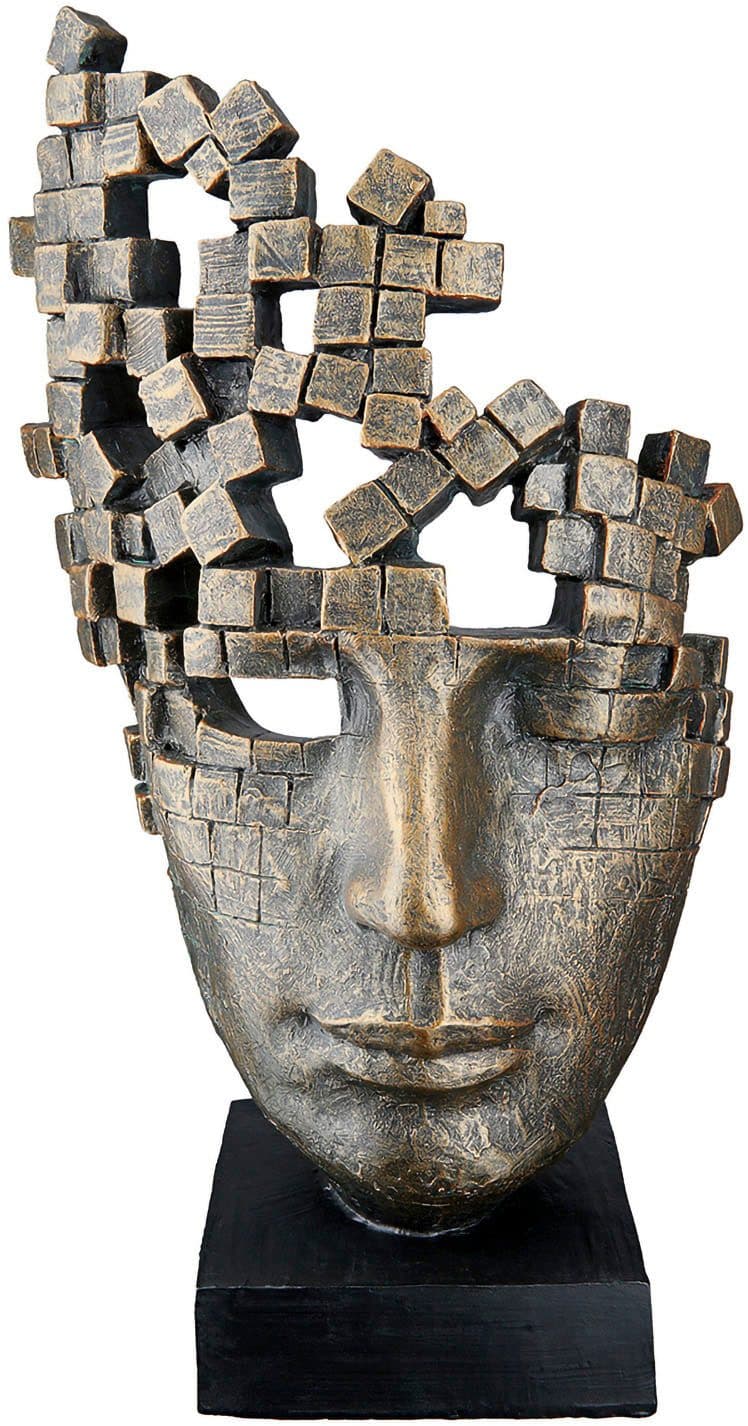 Casablanca by Gilde Dekofigur Skulptur "Male Mask" | Bronze