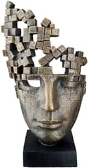 Casablanca by Gilde Dekofigur Skulptur "Male Mask" | Bronze 3