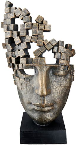 Casablanca by Gilde Dekofigur Skulptur "Male Mask" | Bronze